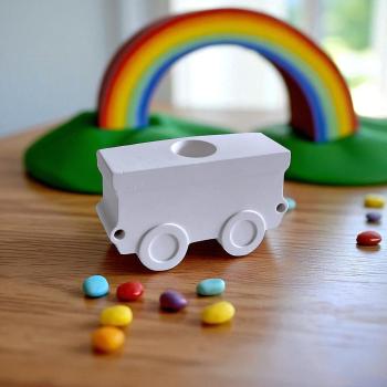 Geburtstagszug Lokomotive Waggon Kerzenhalter Kindergeburtstag Anhänger Lok Geburtstagszahl aus Raysin - Artikel-Nr. 1100012